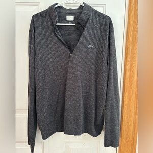 Greg Norman Charcoal Quarter-Zip Sweater - Men's
